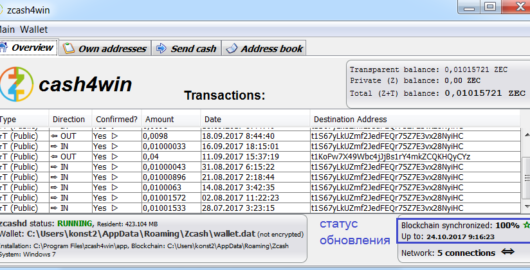 Кошелек zcash